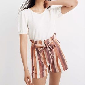 NWT Madewell paperbag shorts